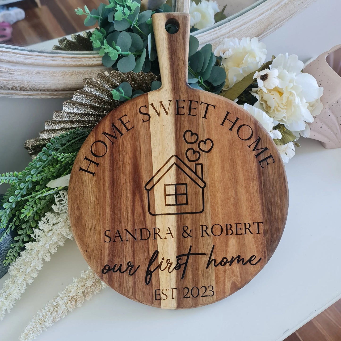 Engraved Serving Board gift Personalised | Home Gift & Housewarming Board