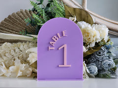 Minimalist Table Numbers – Custom Font and Colour Options Available