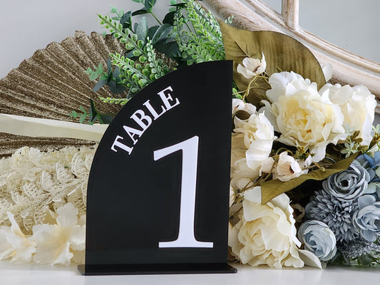 Custom Table Numbers – Available in Mirror Acrylic, Frosted or Timber
