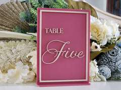 Modern Table Number Signs – Perfect for Weddings, Birthdays & Events
