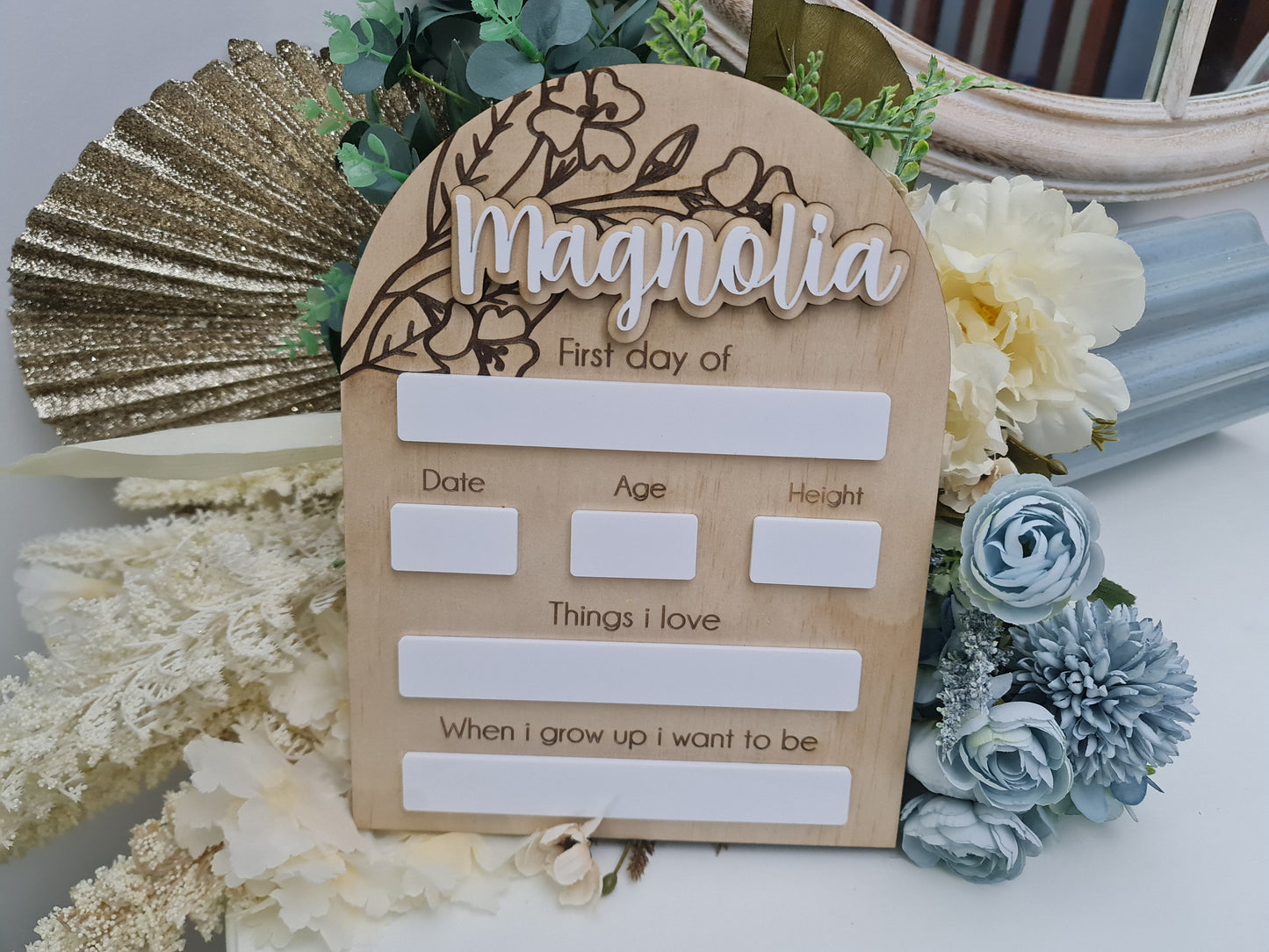 Laser Etched Back to School Board – Photo Day Prop