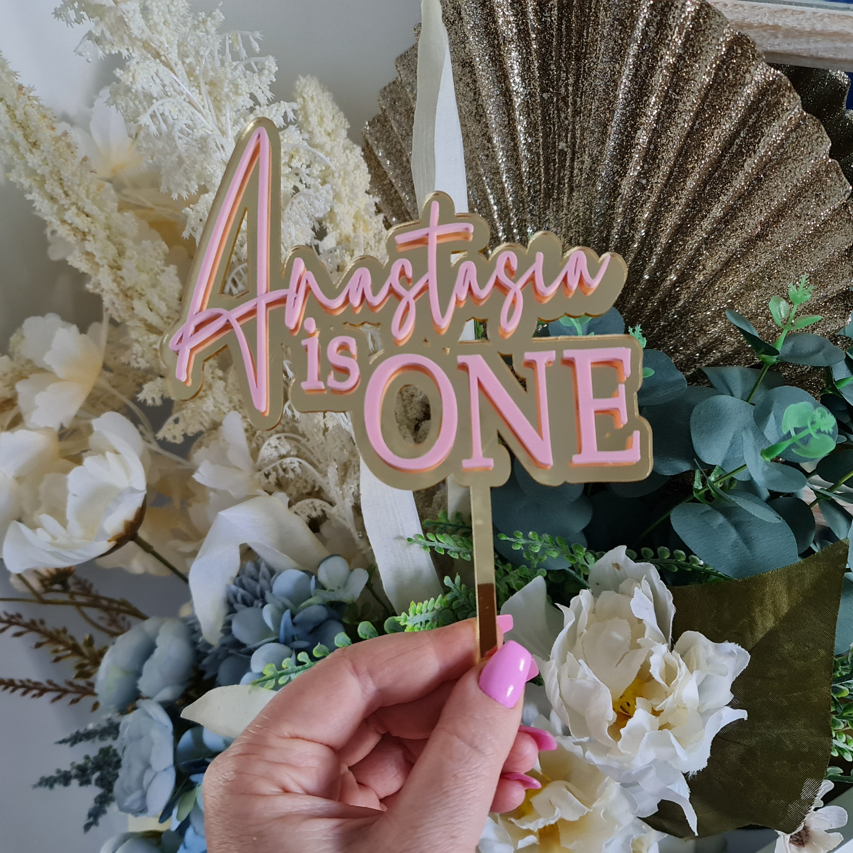 Two Birthday Cake Topper – Bold, Fun & Layered for Toddlers