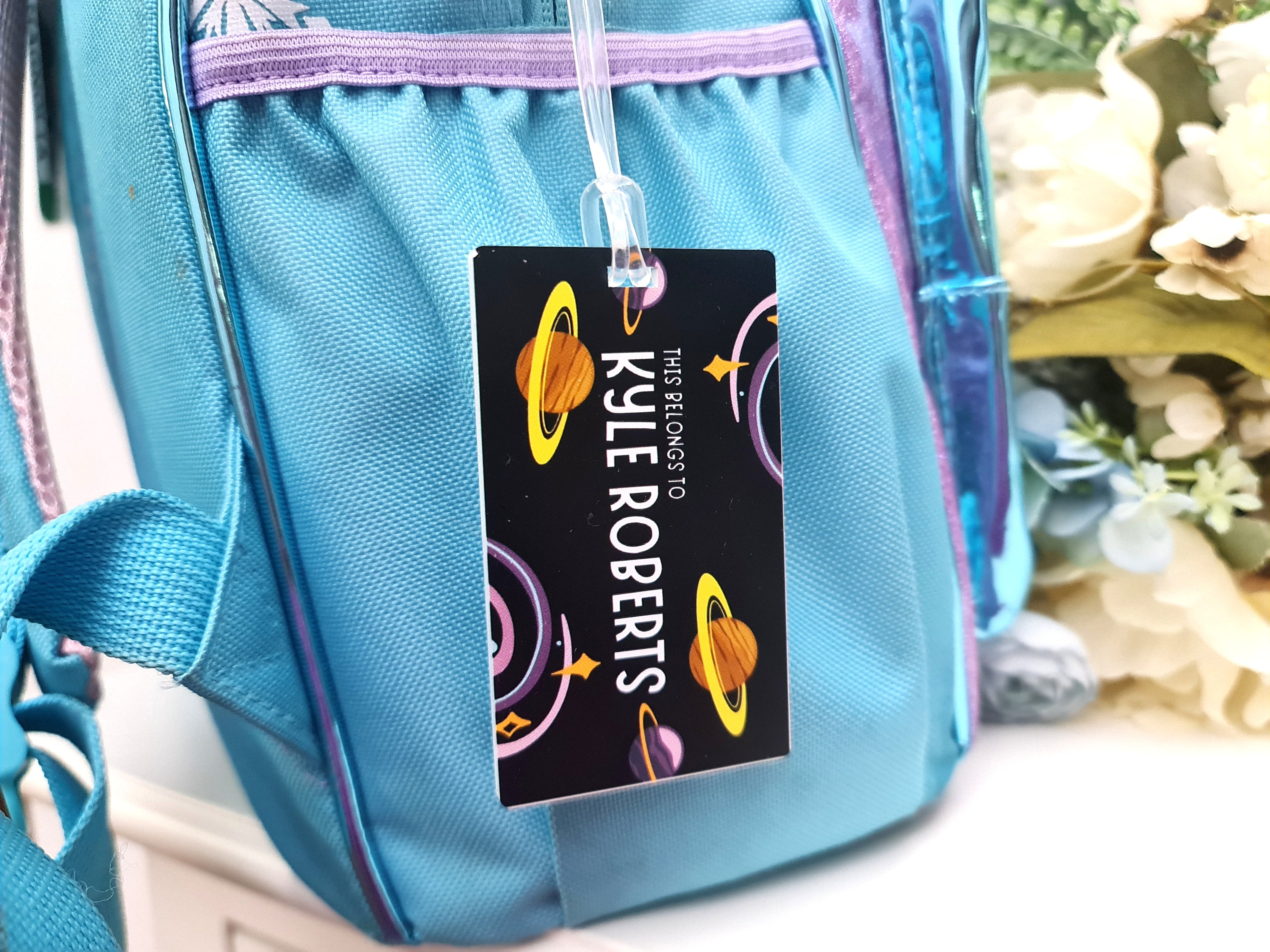 Personalised School Bag Tags – Custom Name Tags for Kids