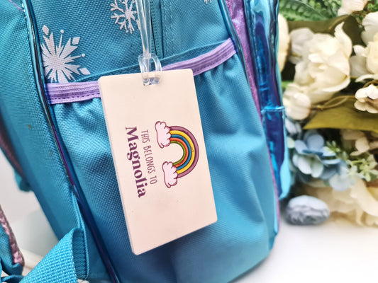 Back to School Bag Tag – Laser Cut or UV Printed Name Label