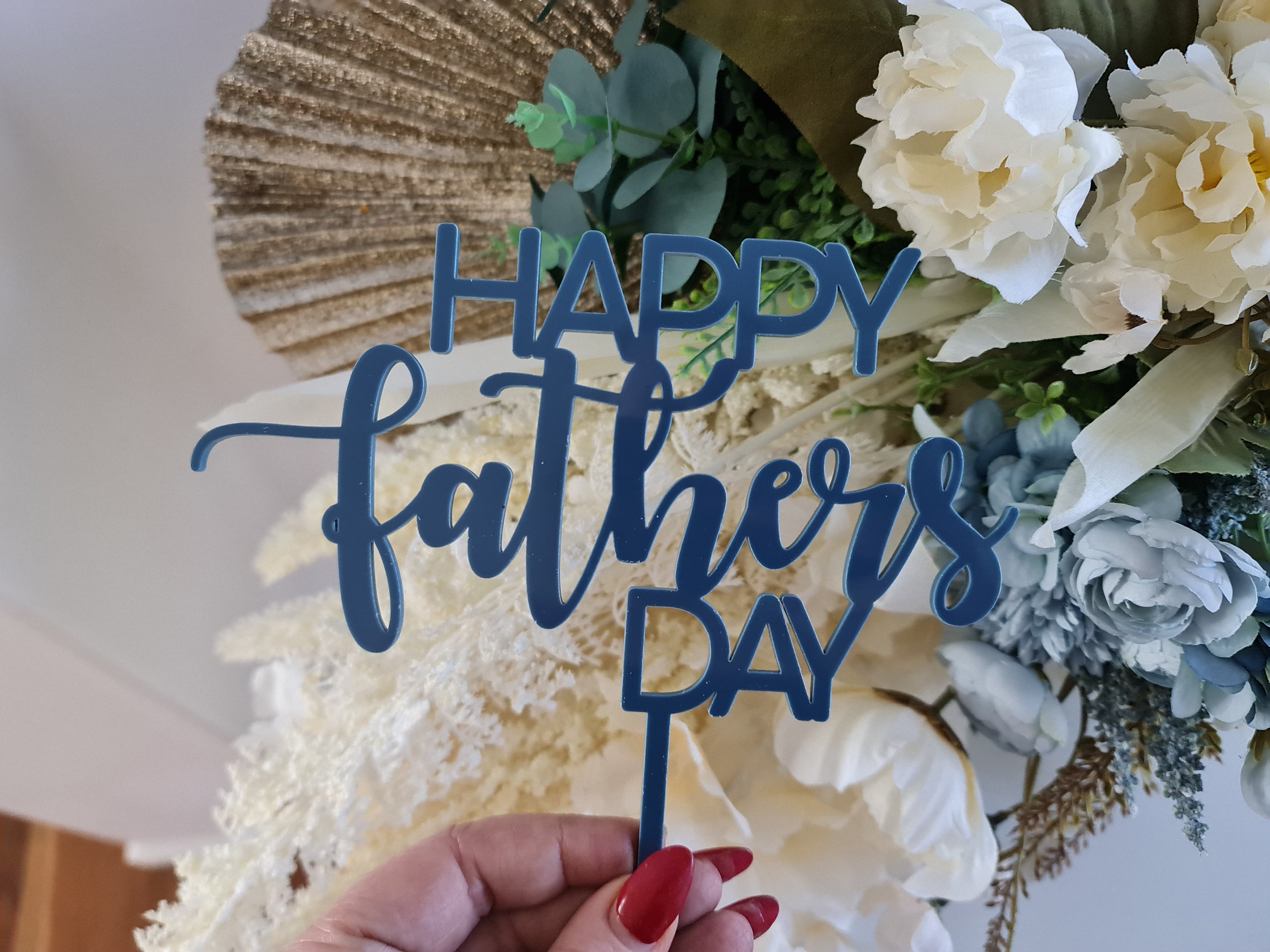 Single Layer Cake Topper – Custom Name or Message in Your Choice of Colour