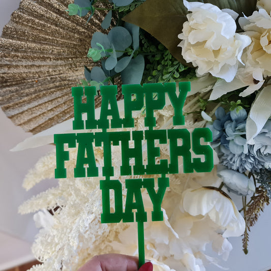 Single Layer Personalised Custom Fathers day Topper