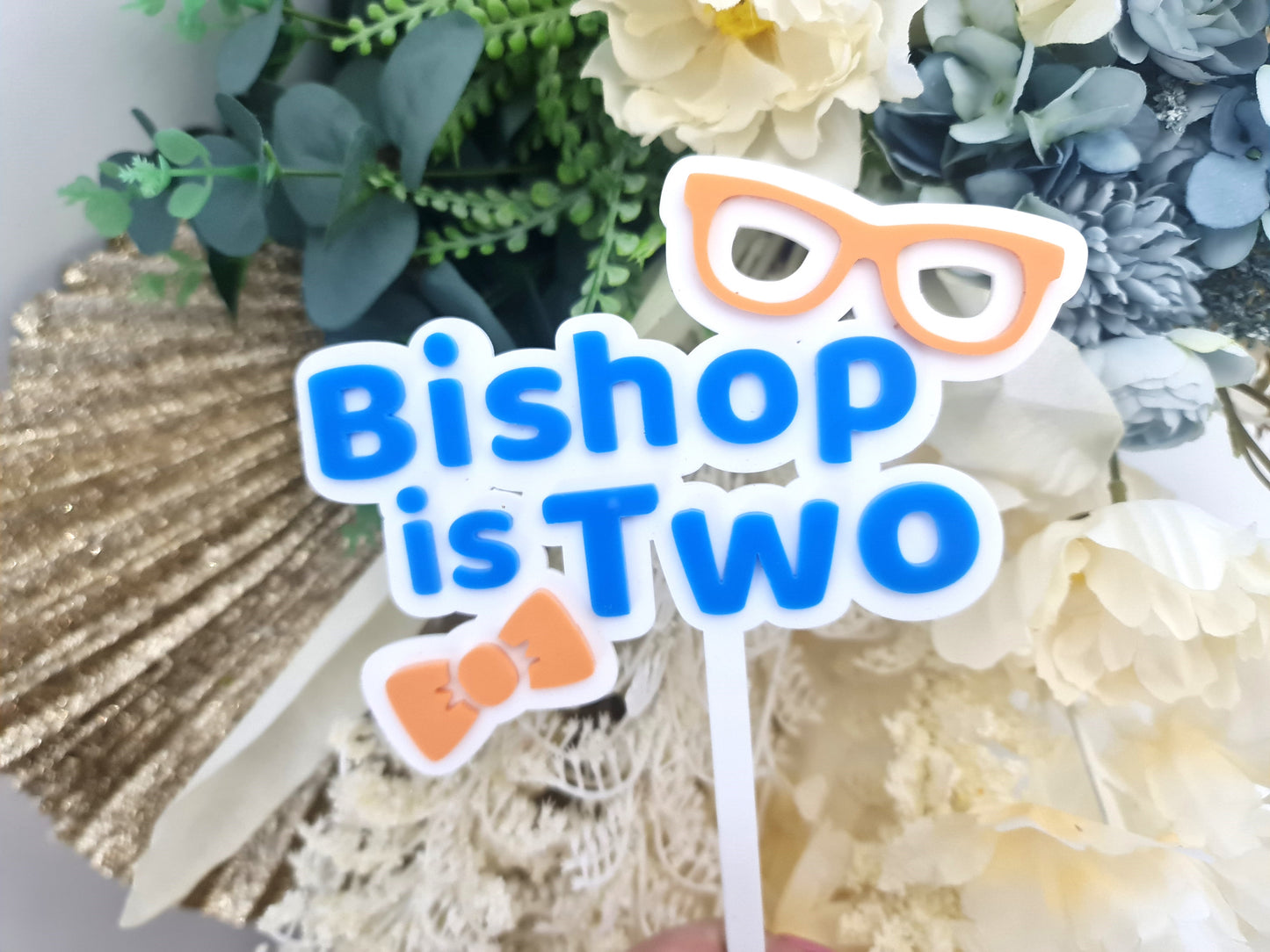 Themed Birthday Cake Topper – Bright Double Layer Statement Piece