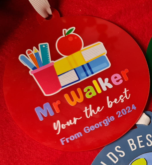 Teacher Appreciation Bauble – Custom Personalised Ornament