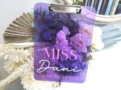 Personalised Teacher Clipboard – Custom Printed Design