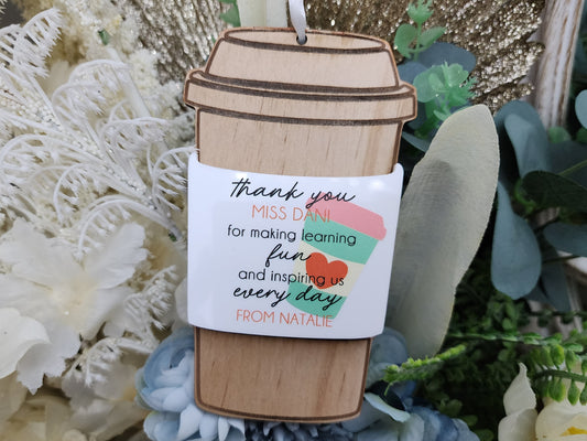 Teacher Gift Card Holder – Personalised End of Year Thank You Gift