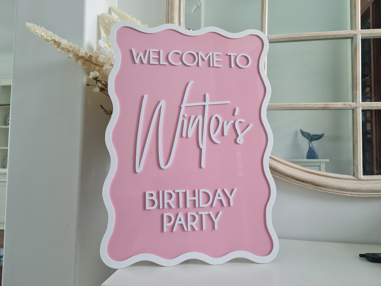 Personalised Acrylic Double Layer Signage