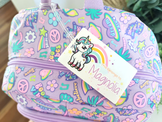 Kids School Bag Name Tag – Personalised for Easy ID