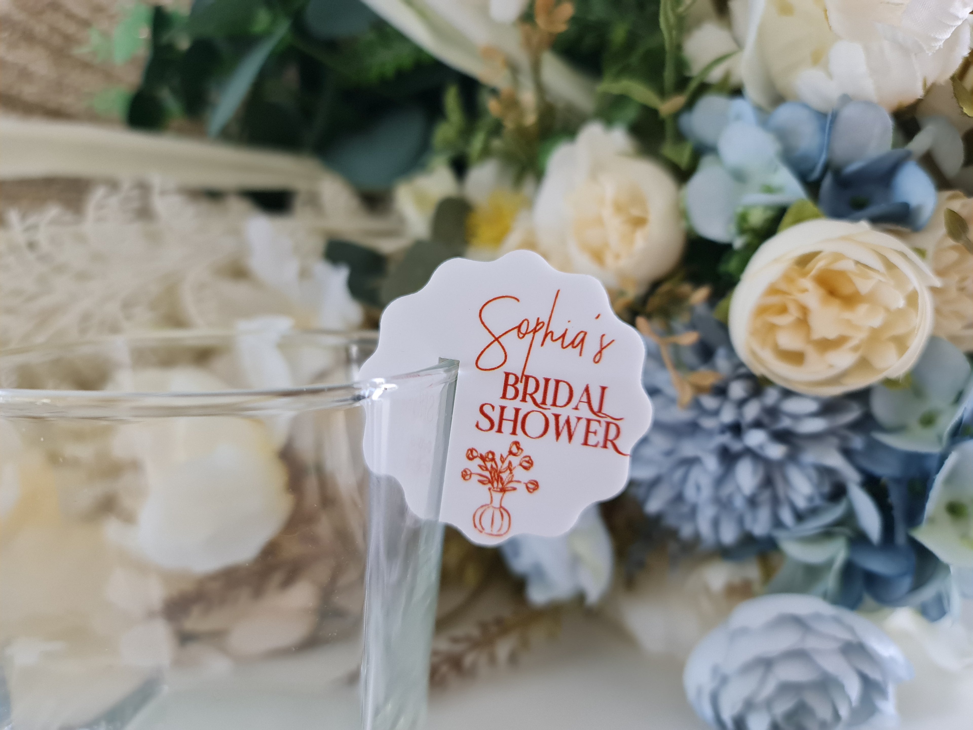 Engagement Drink Toppers – Full Colour Printed Acrylic for Cocktail Glasses