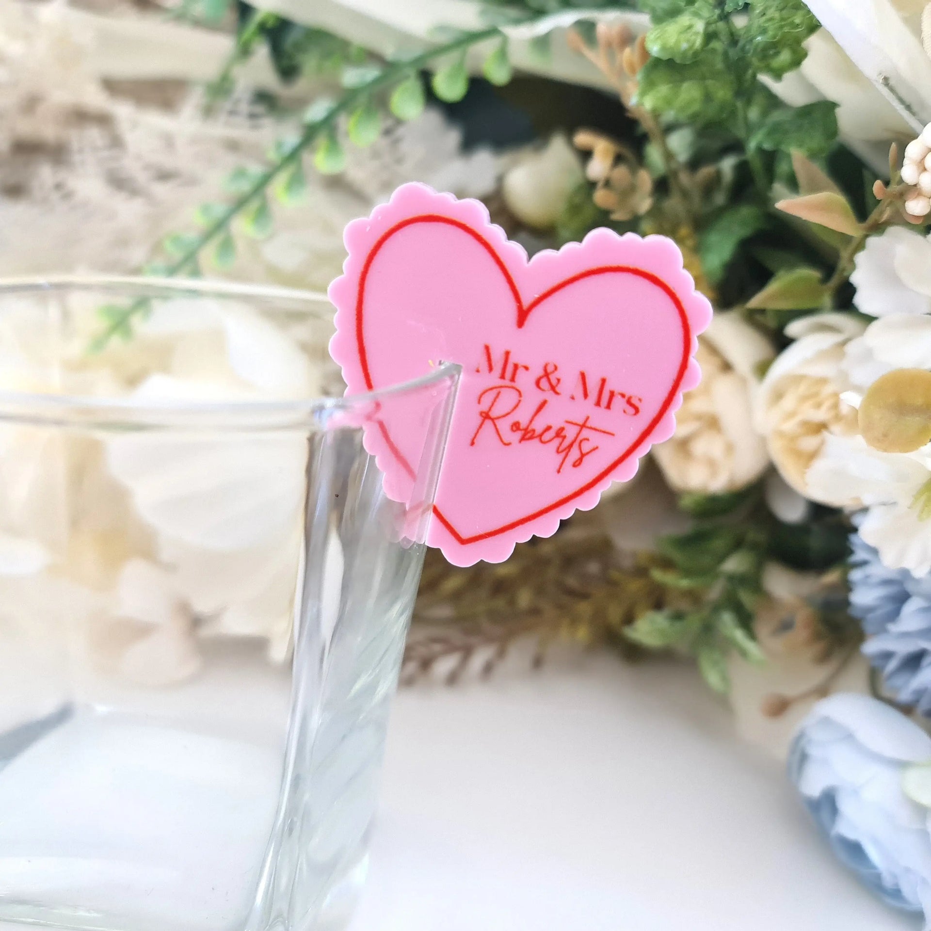 Custom Printed Wedding Drink Toppers – Stylish Acrylic Covers for Drinks