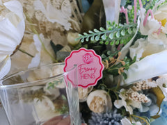 Printed Bride & Groom Drink Toppers – Custom Acrylic Décor for Wedding Toasts