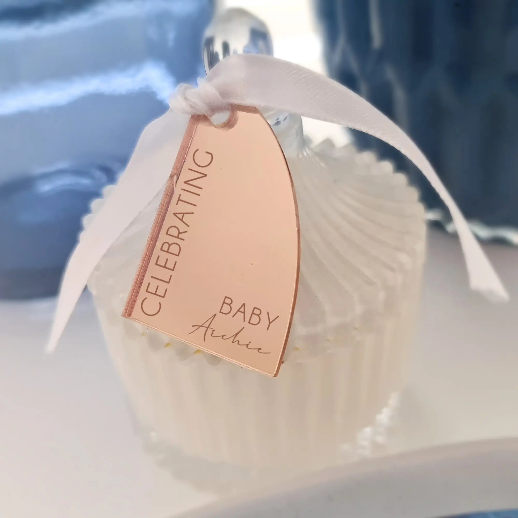 Baby Shower Bonbonniere Tags Arch Shape | Personalised Favour Tags Evermore Gifts & Favours