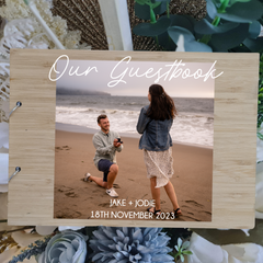 UV Printed Acrylic Guest Book – Elegant Keepsake for Weddings