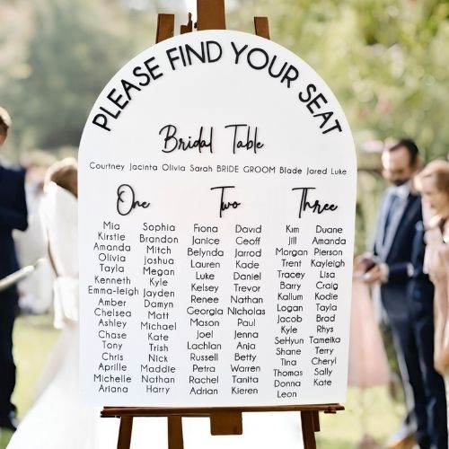 Boho Wedding Seating Chart – Custom Sign to Match Your Style