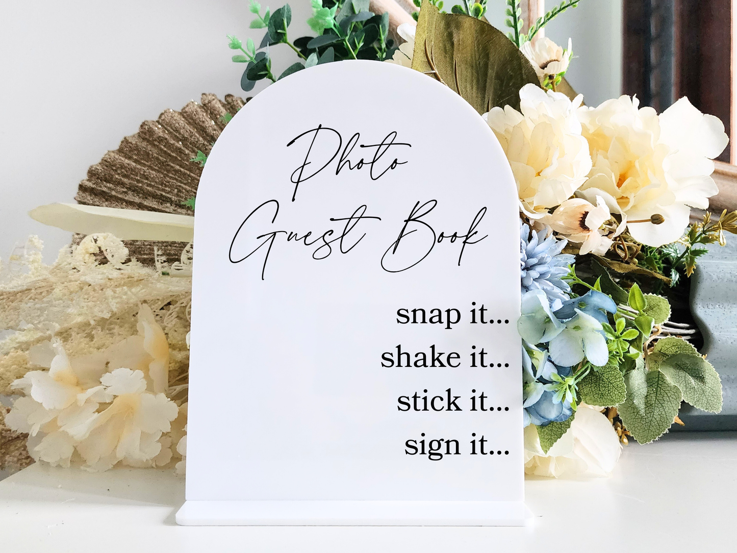 Acrylic Guestbook Sign – Personalised Cover with Names and Date