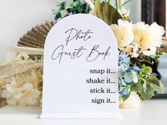 Acrylic Guestbook Sign – Personalised Cover with Names and Date