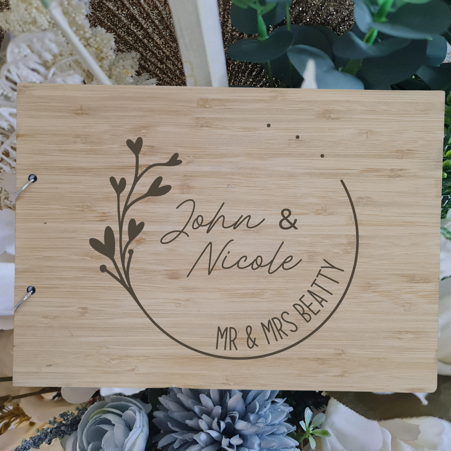 Guest Book for Weddings & Events – Personalised Design Available