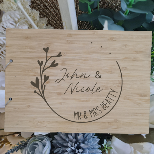 Guest Book for Weddings & Events – Personalised Design Available
