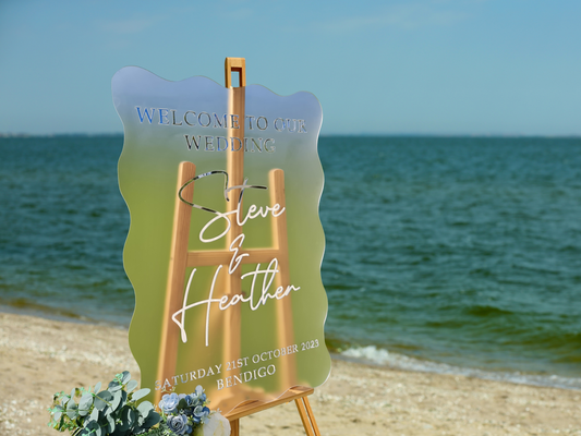 Acrylic Wedding Welcome Sign