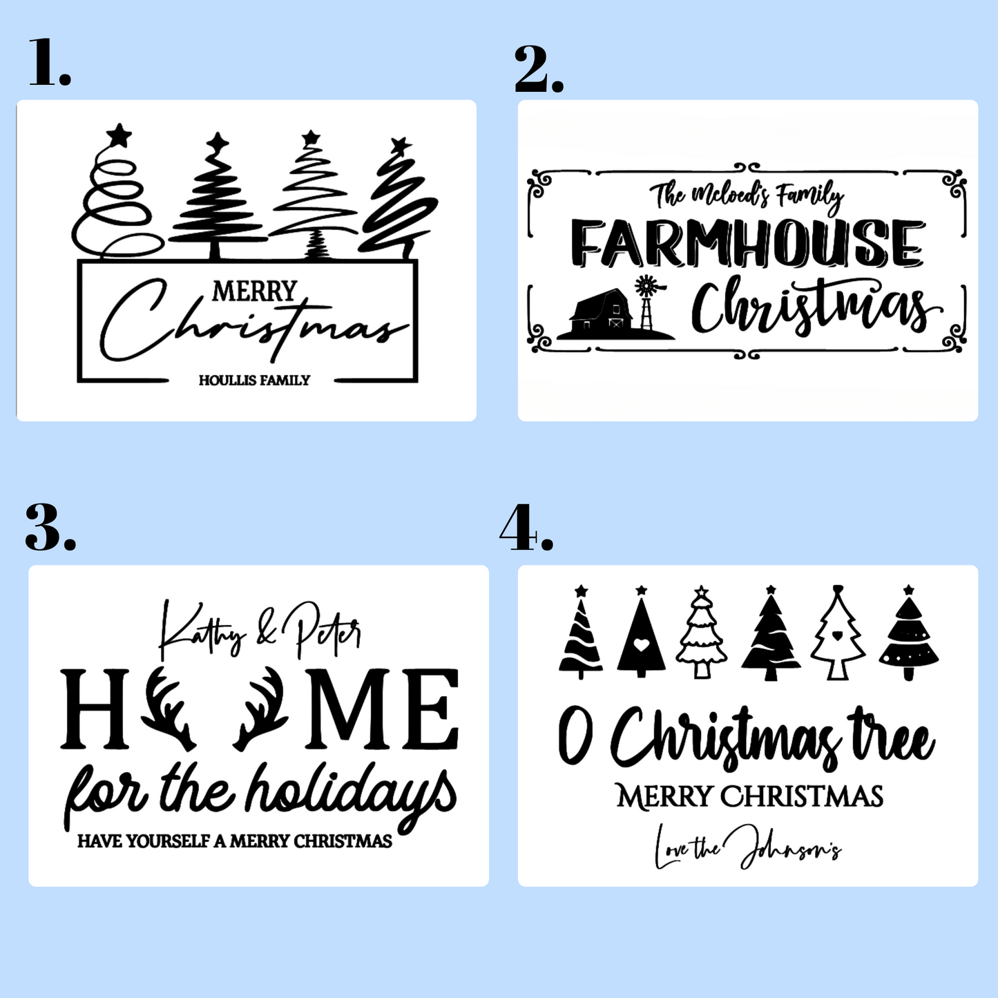 Personalised Christmas Serving Board – Custom Timber Gift for the Holidays