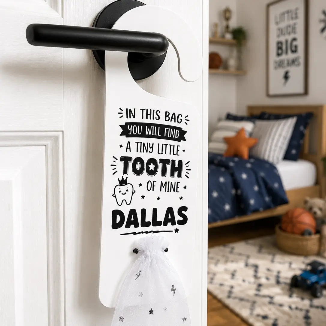 Children’s Missing Tooth Sign – Tooth Fairy Collection Night Plaque