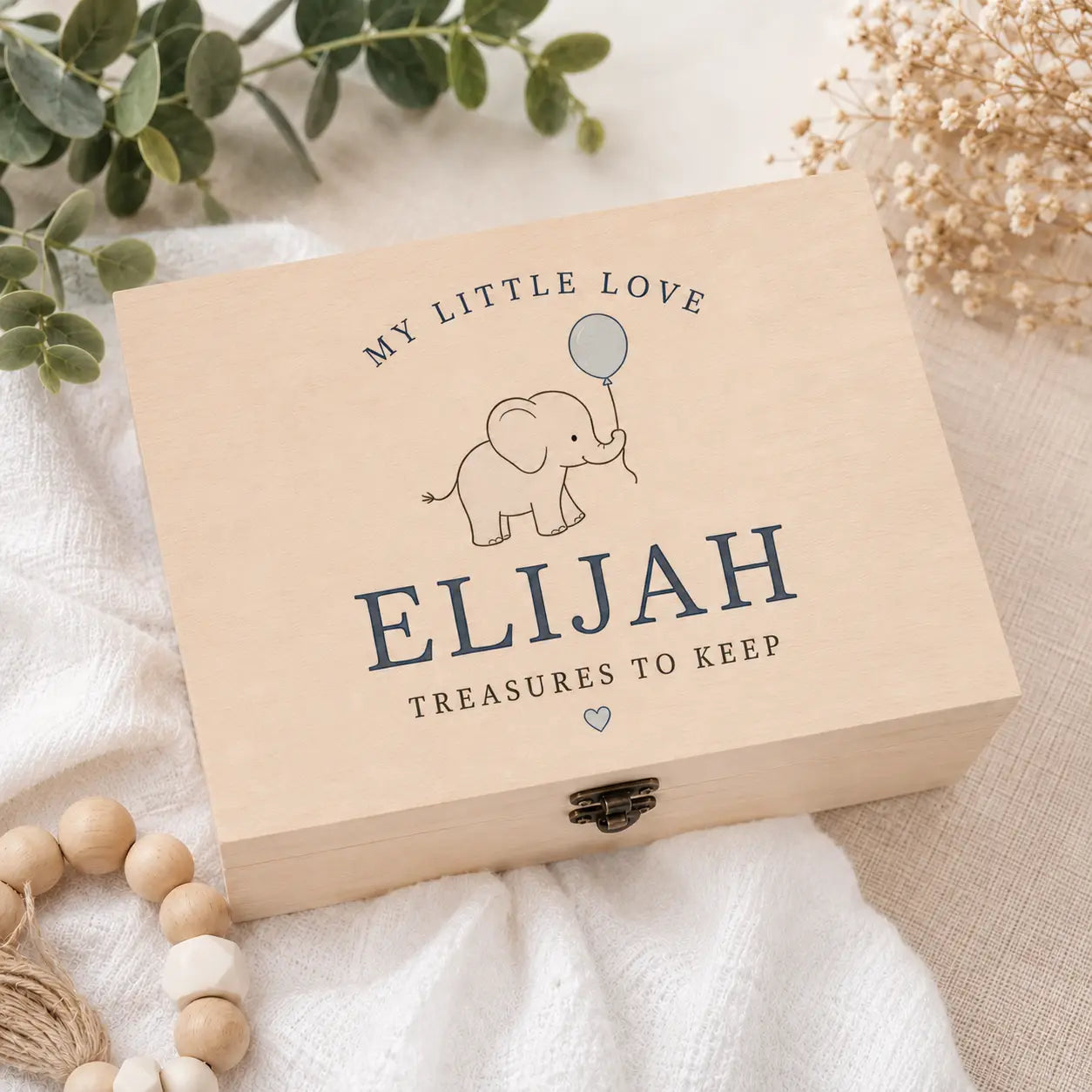 Wooden Keepsake Box | Personalised Timber Memory Box