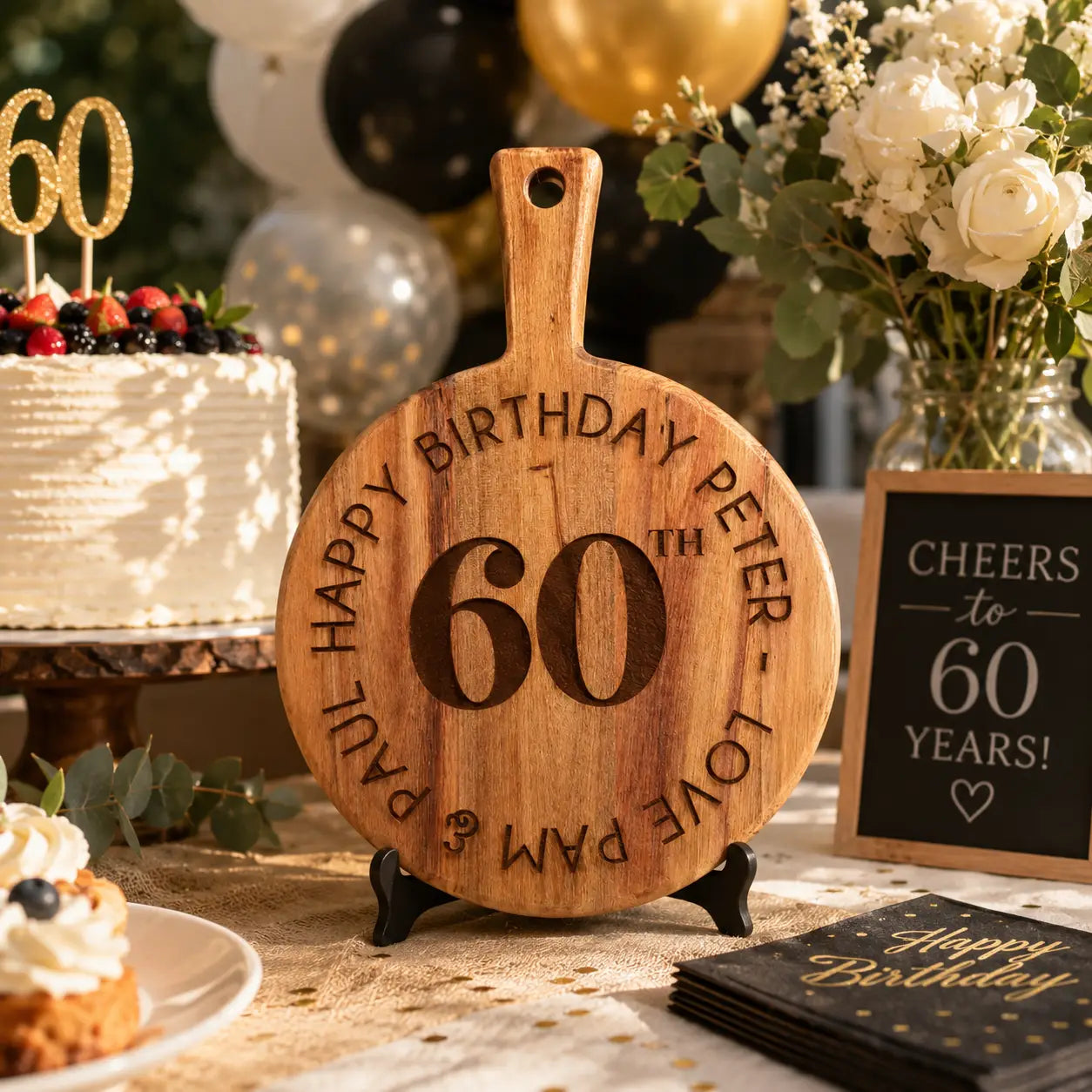 Birthday Serving Board Gift Personalised | Engraved Cheeseboard