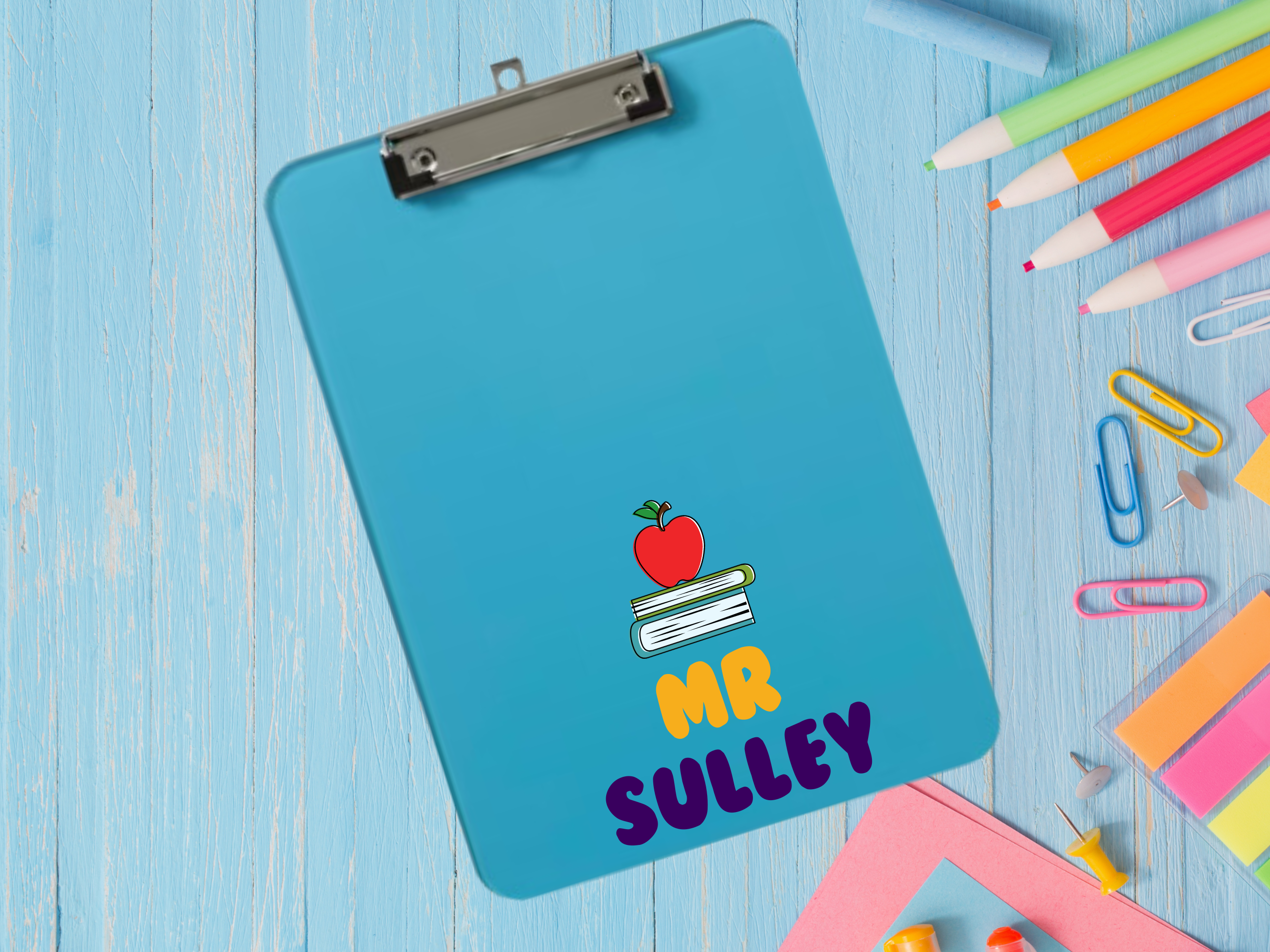 Printed Teacher Clipboard – Personalised School Gift