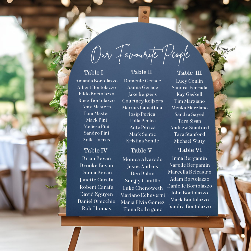 Double Layer Acrylic Wedding Seating Chart – Premium Look & Feel