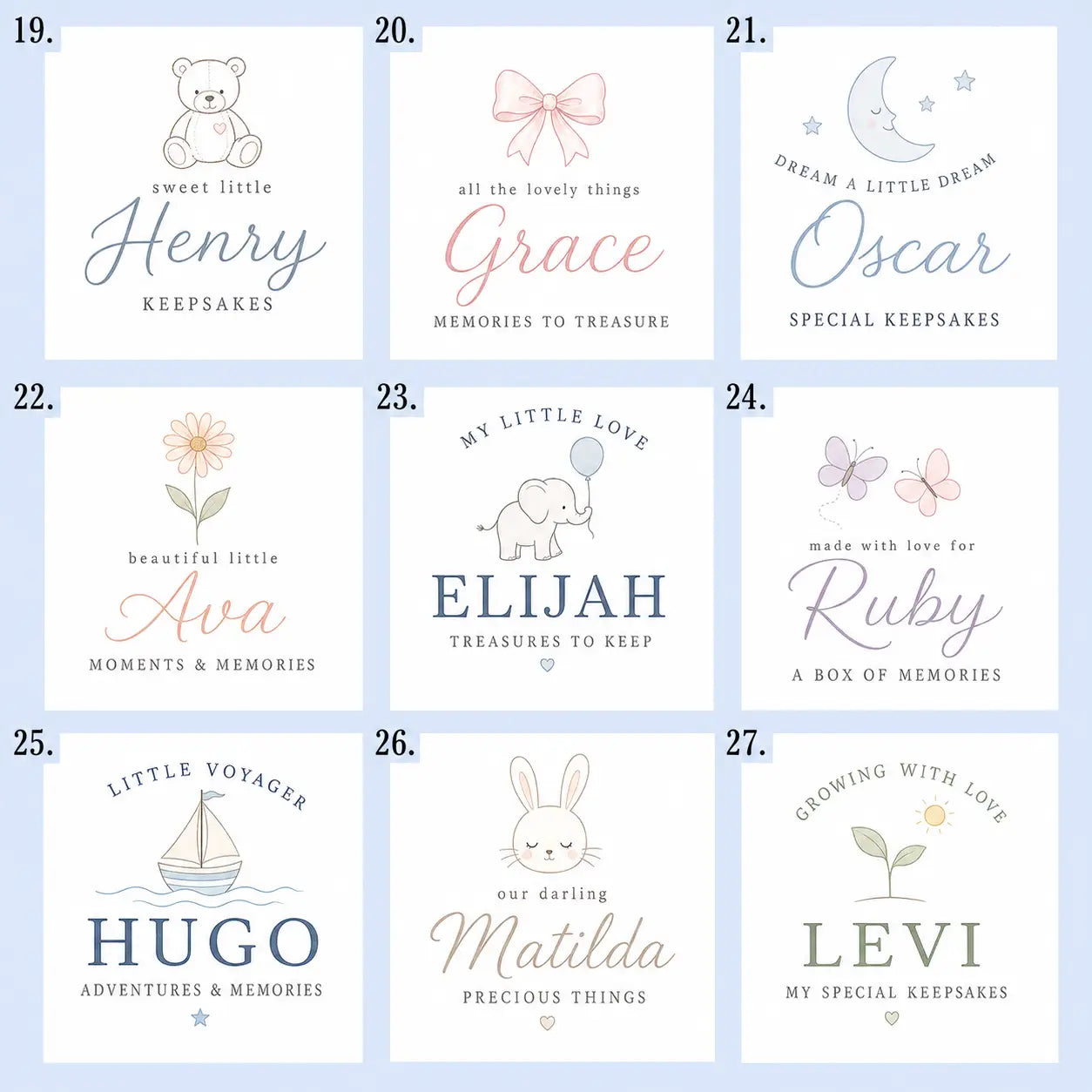 Baptism Keepsake Box | Personalised Christening Memory Box