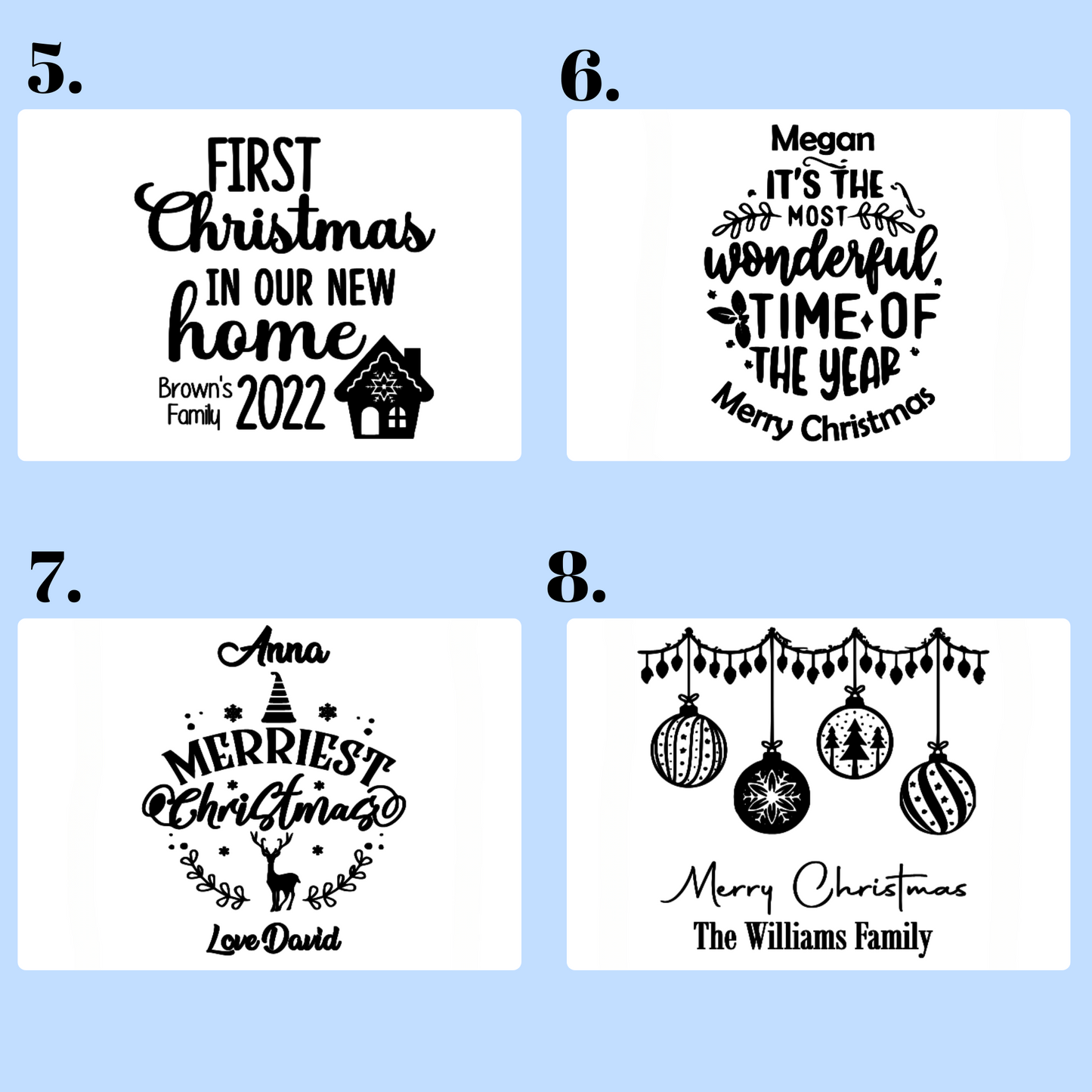 Personalised Christmas Serving Board – Custom Timber Gift for the Holidays