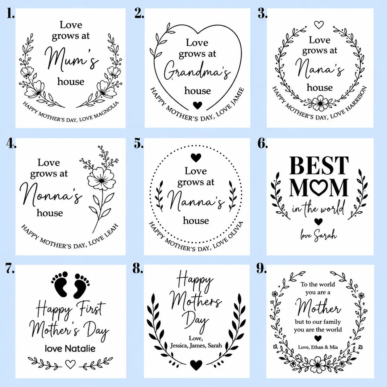Personalised Mother’s Day Planter Stick – Custom Acrylic Gift