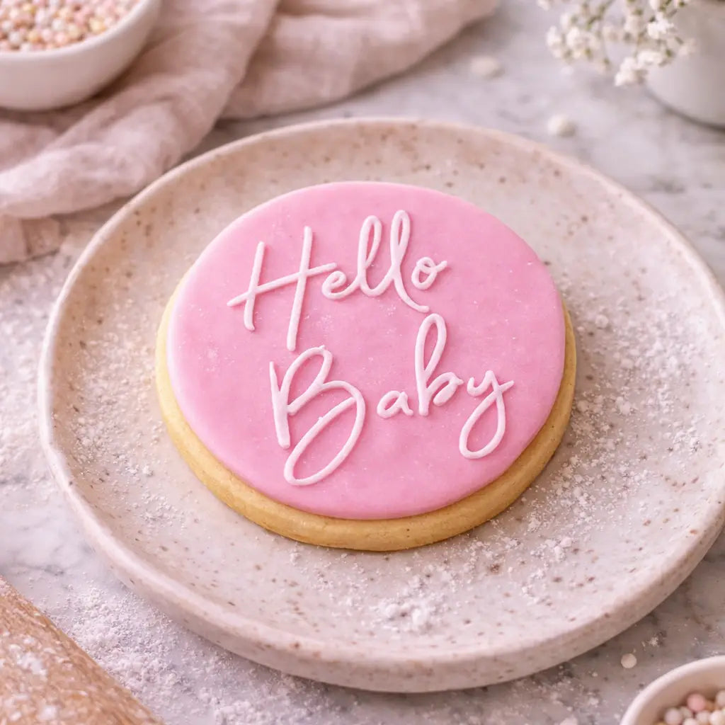 It’s a Girl Fondant Debosser 80mm | Baby Shower Cookie Stamp Evermore Gifts & Favours