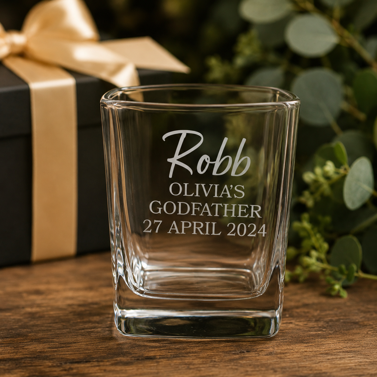 Personalised Laser-Etched Scotch Glass