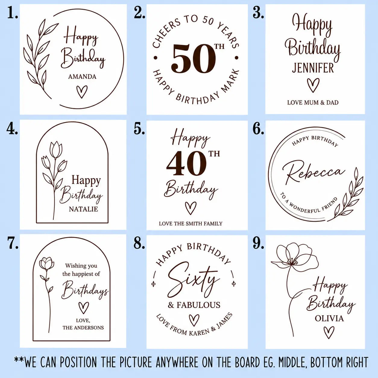 Engraved Serving Board – Perfect for Couples or Families