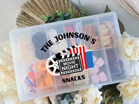 Personalised Snack Box – Custom 12 Compartment Treat Organiser