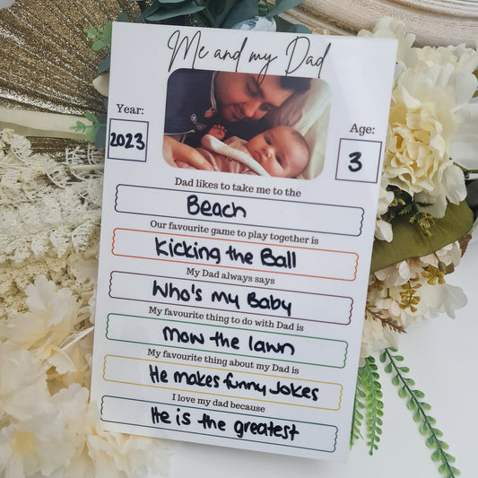 Father’s Day Custom Sign – Personalised Message or Quote for Dad