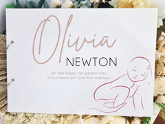 Newborn Baby Memory Book – Personalised Gift for Parents