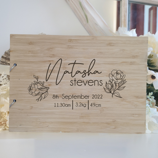 Custom Baby Journal – Personalised First Memories Book