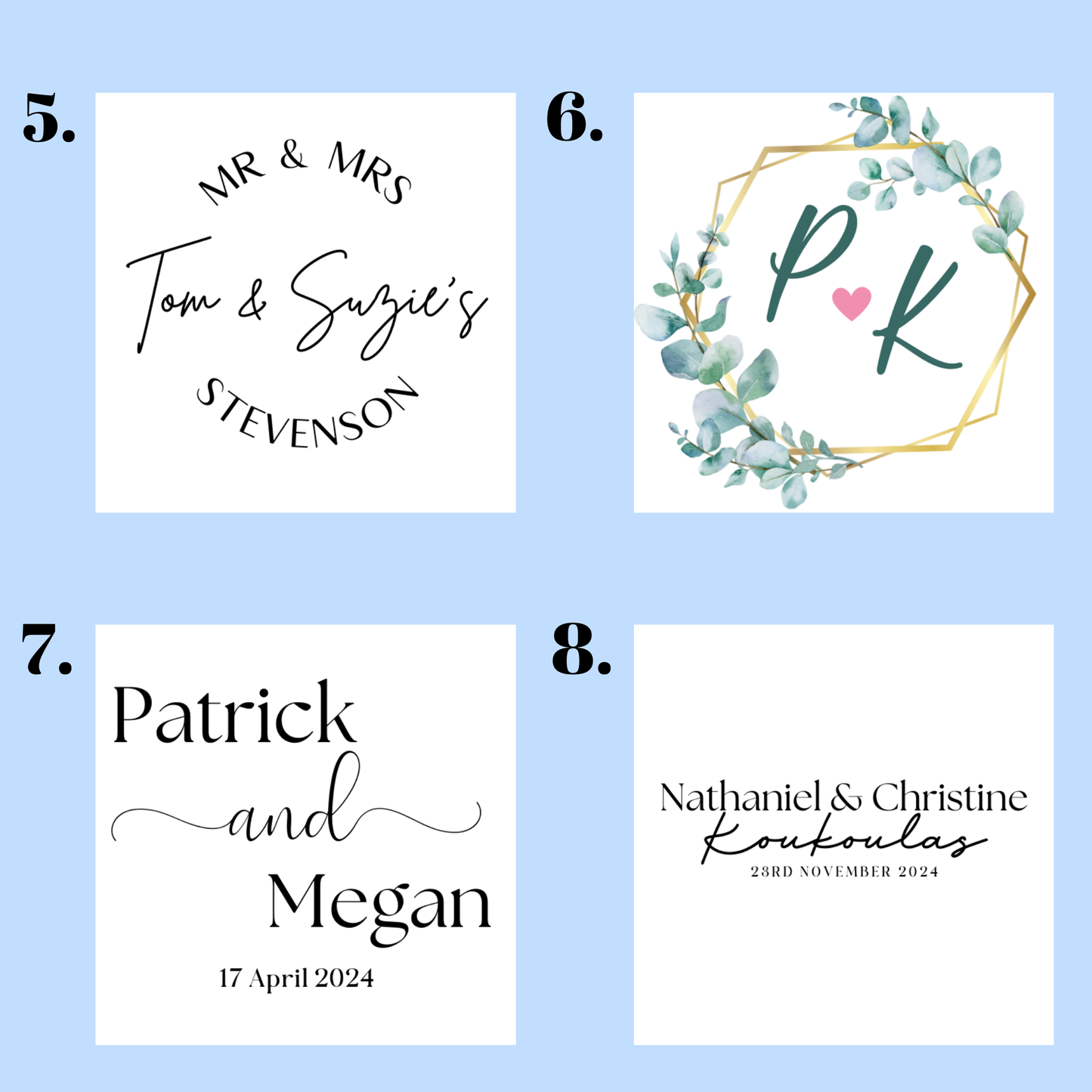 Proposal Ring Box – Custom Printed with Names or Dates