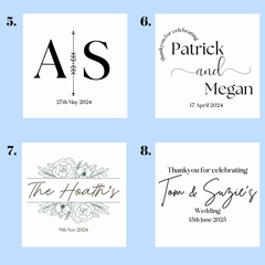 Wedding Date Coaster – Minimal Custom Design Keepsake
