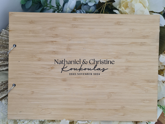 Minimalist Wedding Guest Book – Clean Design with Personal Touch
