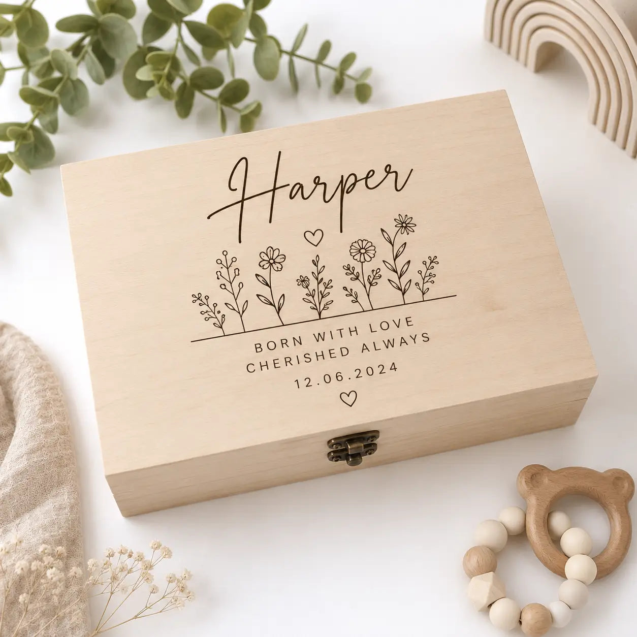 Keepsake Box | Personalised Wooden Memory Box