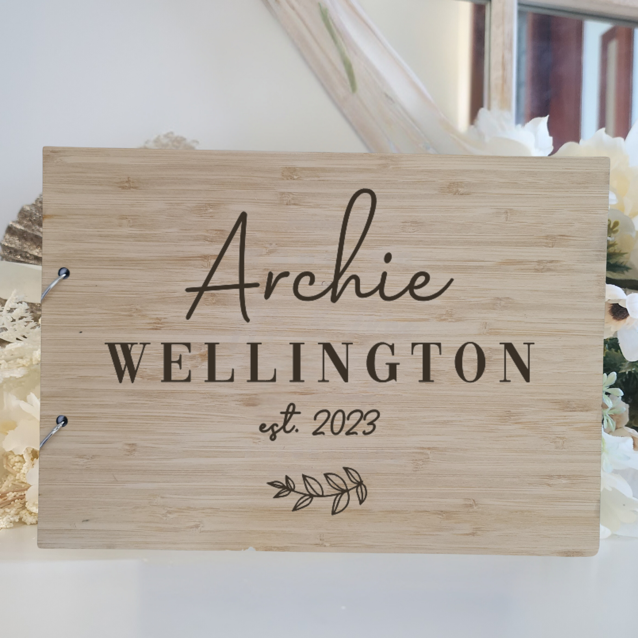 Baby Milestone Book – Personalised Newborn Memory Album