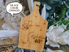 Custom Message Cheese Board – Laser Engraved Text