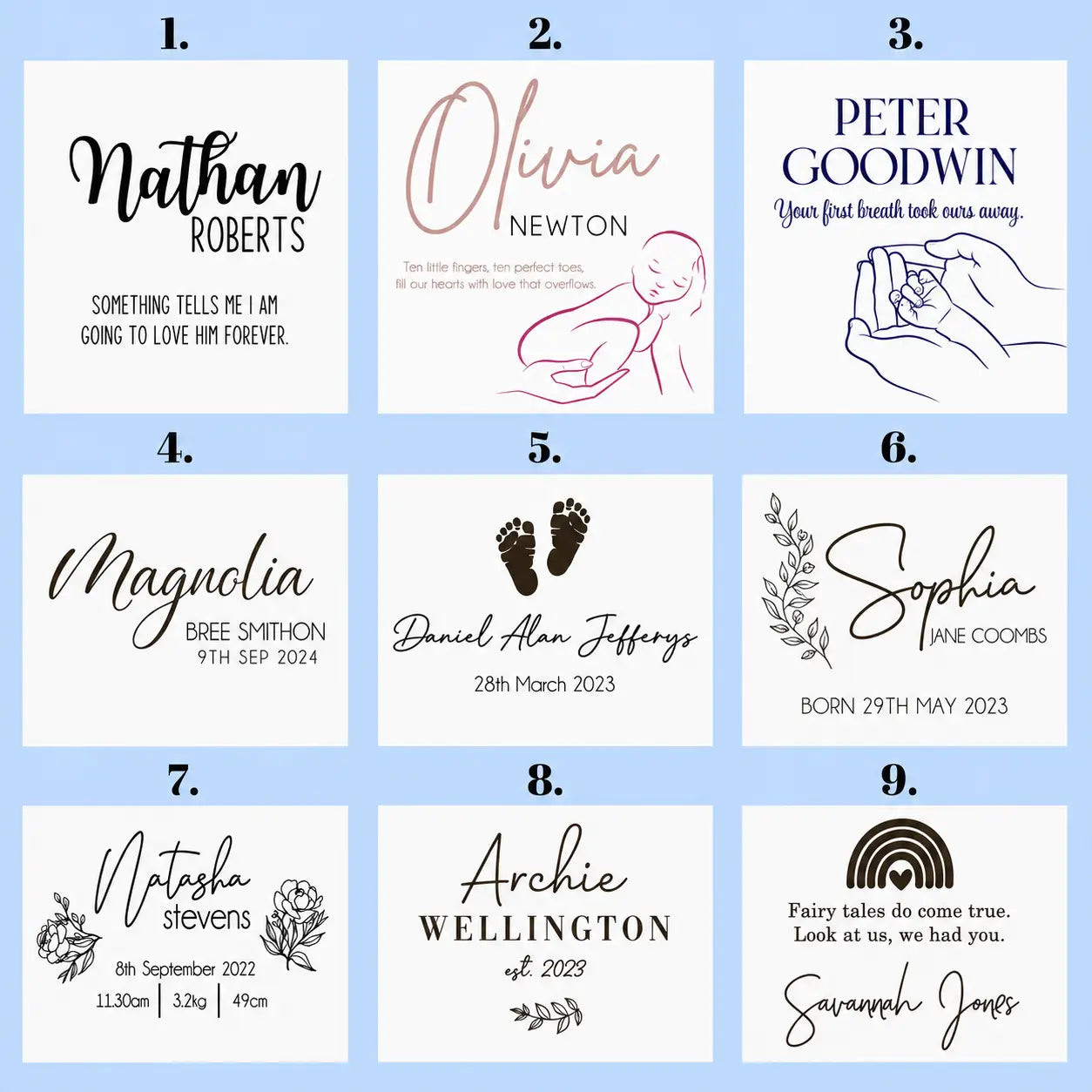 Custom Baby Journal – Personalised First Memories Book